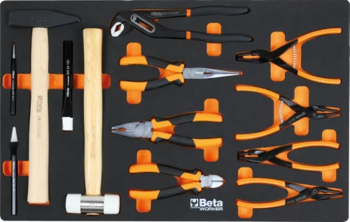 Beta BW 5000S/3M-G 3 fiókos szerszámkocsi 189 darabos szerszámkészlettel szürke