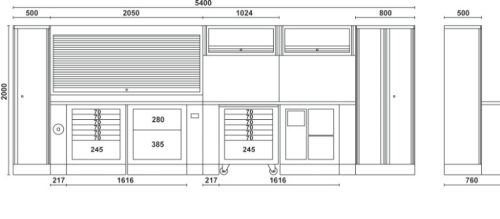 Beta RSC55 Teljes műhelyberendezés összeállítás RSC55 ÜRES