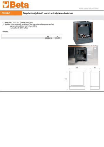 Beta C55MDO Rögzített olajelosztó modul ÜRES