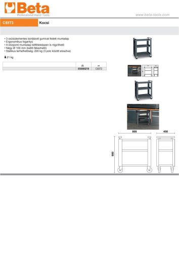 Beta C55T3 Kocsi ÜRES