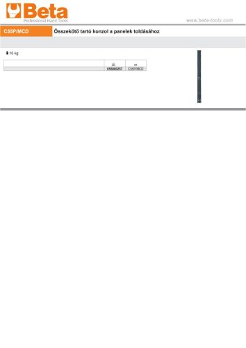 Beta C55P/MCD Központi dupla köztes oszlop ÜRES