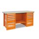 Beta C57SC-O MasterCargo munkapad 1900x790x830mm ÜRES narancs
