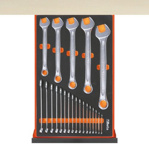 Beta C58BC-X2,1 4C/O Rozsdamentes acéllal fedett MDF munkalapos munkapad, 2,1 m széles, 4 fiókkal