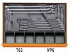 Beta 5904VG/5T 153 szerszámból álló autójavító készlet ABS hőformált tálcában