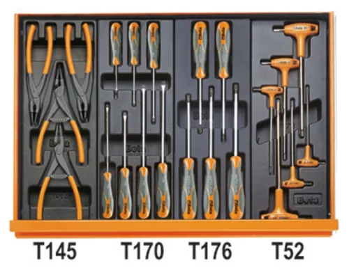 Beta 5904VG/5T 153 szerszámból álló autójavító készlet ABS hőformált tálcában