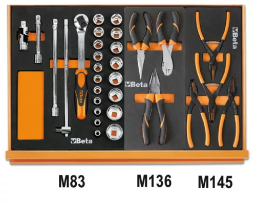 Beta 5904VG/2M 170 darabos szerszámkészlet habszivacs tálcában