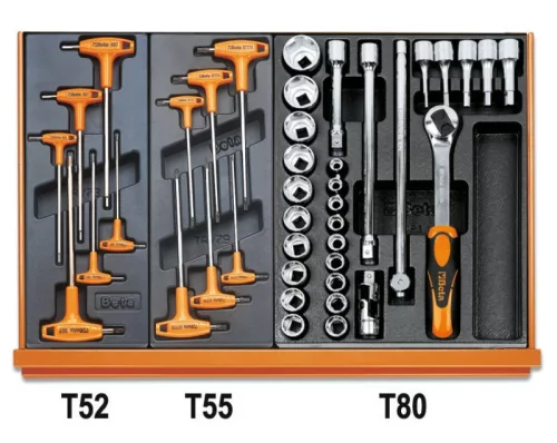 Beta 5904VU/3T 146 darabos szerszámkészlet univerzális alkalmazásra ABS hőformált tálcában