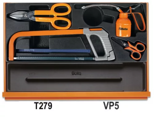 Beta 5908VI/2T 232 darabos szerszámkészlet ipari karbantartási munkákhoz ABS hőformált tálcában