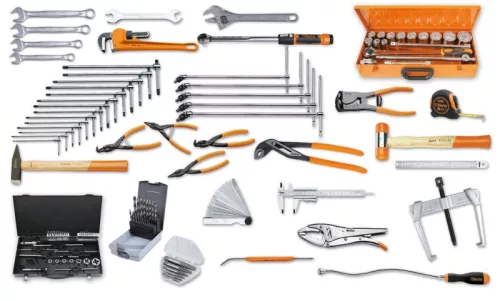 Beta 5910VI/3T 261 darabos szerszámkészlet ipari karbantartási munkákhoz ABS hőformált tálcában