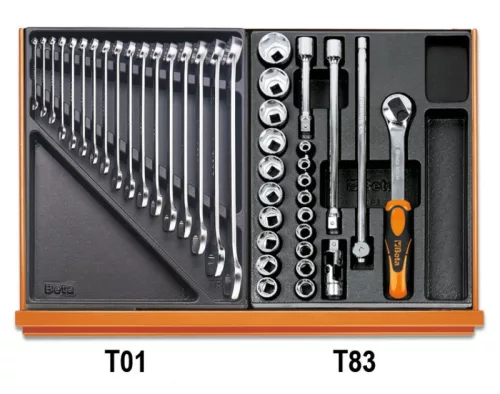Beta 5904VU/4T 197 darabos szerszámkészlet univerzális alkalmazásra ABS hőformált tálcában
