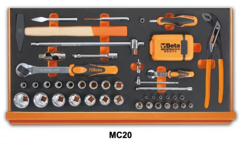 Beta 5927VU/M- 108 darabos szerszámkészlet habszivacs tálcában