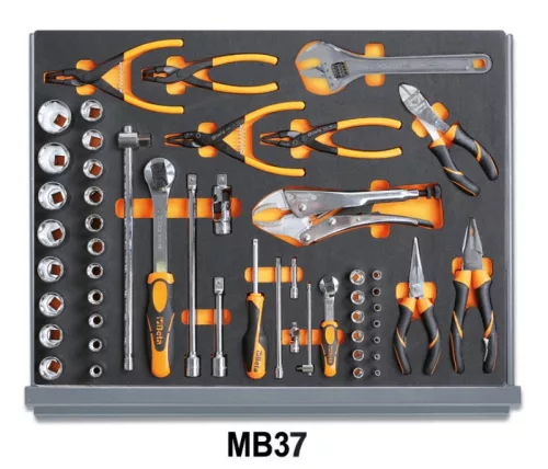 Beta 5935VI/2MB 133 darabos szerszámkészlet a C35 szerszámszekrényhez habszivacs tálcában