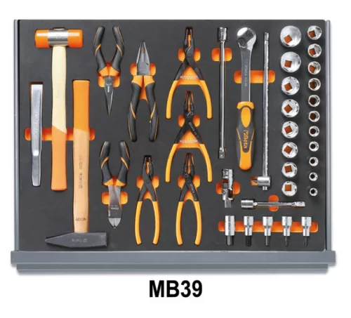 Beta 5935VG/1MB 98 darabos szerszámkészlet a C35 szerszámszekrényhez habszivacs tálcában