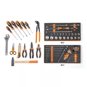   Beta 5941VU/M 64 szerszámból álló autójavító készlet a C41H húzható szerszámkocsihoz habszivacs tálcában