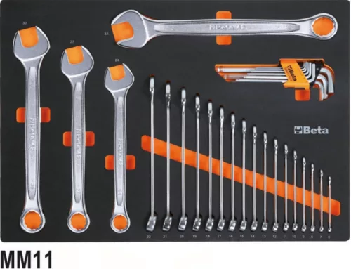 Beta 5945VUM 199 szerszámból álló készlet univerzális alkalmazásra EVA habszivacs tálcában