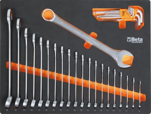Beta BW 5945/2024 C45-höz való 268 darabos szerszámkészlet habszivacs tálcában, Univerzális alkalmazásra
