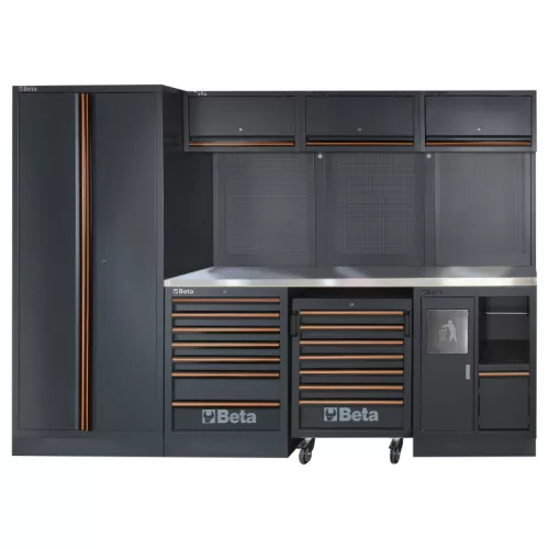 Beta BW 5945/2024 C45-höz való 268 darabos szerszámkészlet habszivacs tálcában, Univerzális alkalmazásra