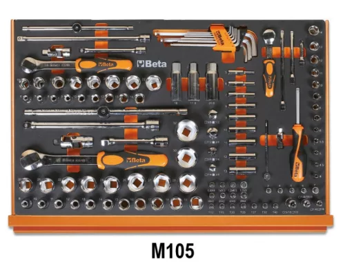 Beta 5988L/4M 273 szerszámból álló autójavító készlet EVA habszivacs tálcában