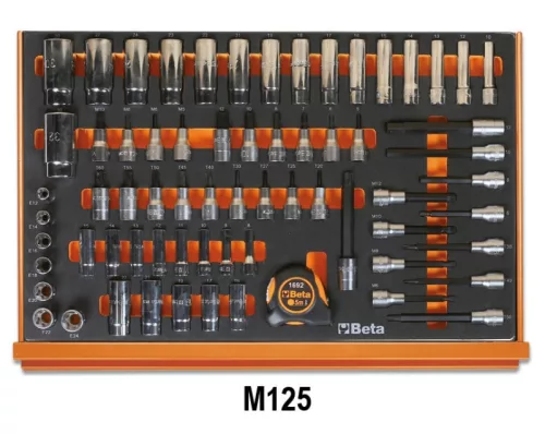 Beta 5988L/4M 273 szerszámból álló autójavító készlet EVA habszivacs tálcában