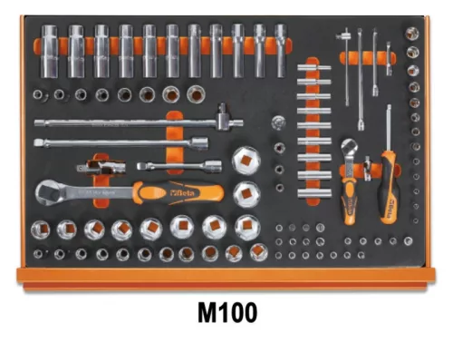 Beta 5988U6/M 214 darabos szerszámkészlet habszivacs tálcában