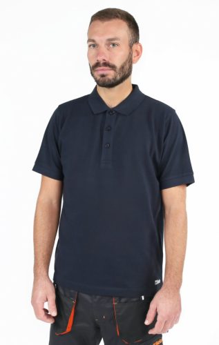 Beta 7552BL XL Három gombos munka pólóing, piqué pamut, 200 g/m3, kék XL