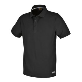   Beta 7552N XS Három gombos pólóing, piqué pamut, 200 g/m2, fekete XS