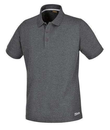 Beta 7552G XXL Három gombos pólóing, pamut, 200 g/m2, melanzs szürke XXL