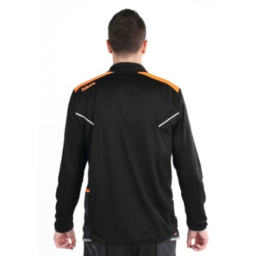 Beta 7563N XS Rácsos mikropolár pulóver rövid cipzárral, fekete