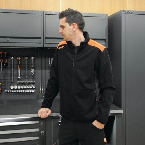 Beta 7565NG XS Hosszú ujjú felső, hosszú cipzáras, antracitszürke betétekkel