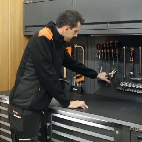 Beta 7565NG XS Hosszú ujjú felső, hosszú cipzáras, antracitszürke betétekkel