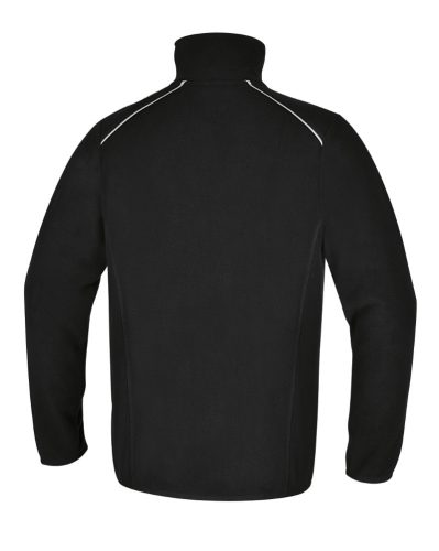 Beta 7636N Mikropolár pulóver rövid cipzárral, 180 g/m2 fekete, fényvisszaverő részekkel XXXL