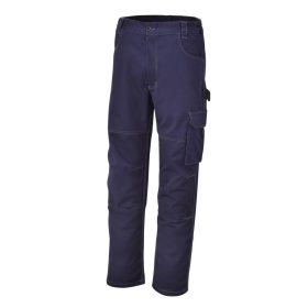   Beta 7840BL T/C twill munkanadrág 245g, kék. Derékban oldalt elasztikus XS