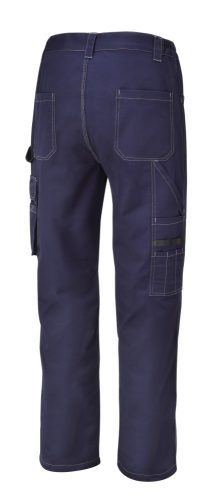 Beta 7840BL T/C twill munkanadrág 245g, kék. Derékban oldalt elasztikus XS