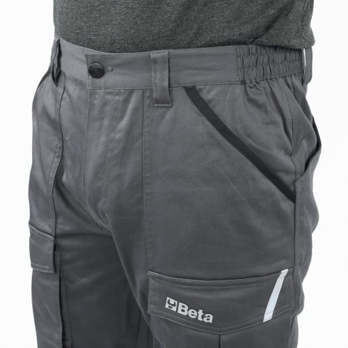 Beta 7930MG Sokzsebes munkanadrág, 100% pamut, szürke M