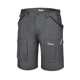 Beta 7931MG Bermuda munkanadrág, 100% pamut, szürke XS