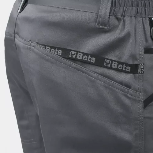 Beta 7931MG Bermuda munkanadrág, 100% pamut, szürke XL