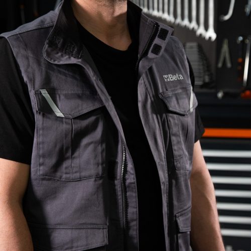 Beta 7937MG Munkamellény, 100% pamut, szürke XL