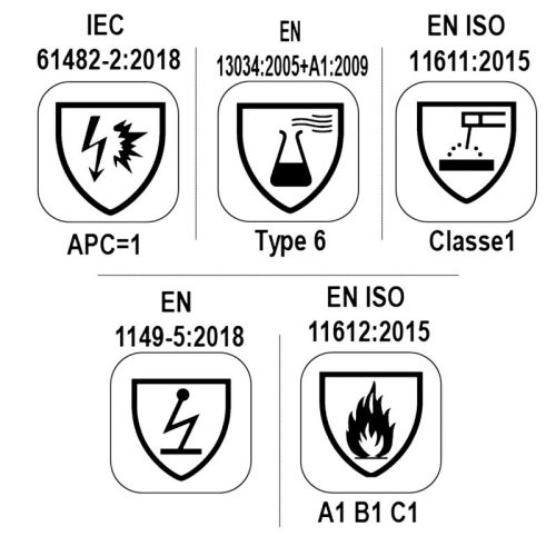Beta 7940 Többszörös védelmet nyújtó munkanadrág hőálló, lángálló, elektromos ív, hegesztési szikrák és vegyi anyagok elleni védelem XS