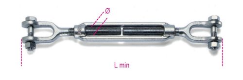 Beta 8009Z-K Mindkét oldalon kengyeles, feszítőszerelvény, galvanizált M10