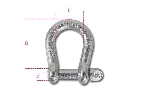 Beta 8028-K ívelt emelőkengyel szénacél horganyzott 16mm