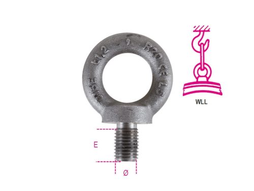 Beta 8040EN-K Szemescsavar, fekete M12