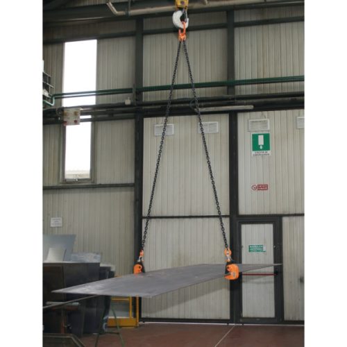 Beta 8135HS 1,5 Emelőlánc, 2 karos, vízszintes acéllemez megfogóval 1500kg