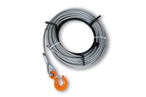 Beta 8148 Kézi csörlő, alumíniumötvözet test, csörlőkarral, drótkötéllel és horoggal szállítva 20fm 800kg