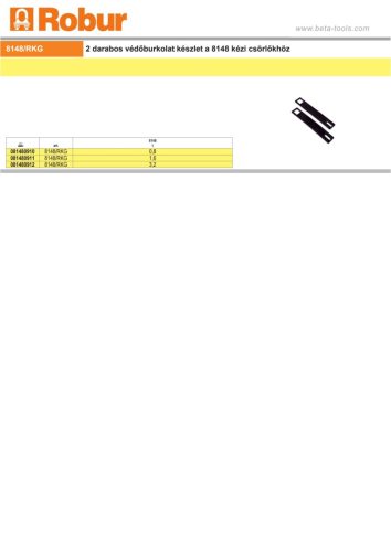 Beta 8148/RKG 2 darabos védőburkolat készlet a 8148 kézi csörlőkhöz 1600kg