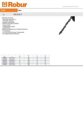 Beta 8149 Lánc 10mm