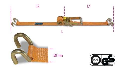 Beta 8182SSP Racsnis rögzítő heveder, kéthorgos