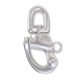 Beta 8273 Karabiner horog gyorscsatlakozóval és szemes forgószem Nemesacél AISI 316 12x70mm