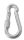 Beta 8274G Karabiner horog anyával AISI 316 8x80mm
