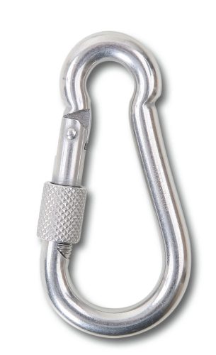 Beta 8274G Karabiner horog anyával AISI 316 8x80mm