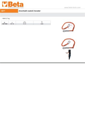 Beta 8877 Amortizált csatoló heveder